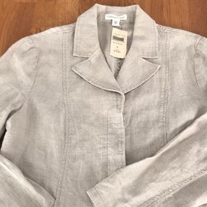 Coldwater creek Linen jacket size 8 NEW NWT